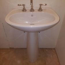 pedestal-sink-installation-in-gilbert 1