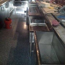 New kitchen and bar in restaurant