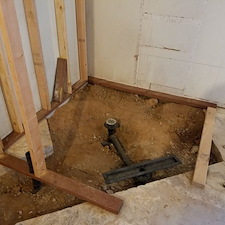 Stand up shower added in master bath remodel scottsdale